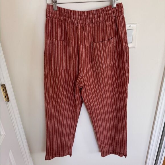 Backcountry Women's Textured Cotton Pull On Pant Bohemian Lagenlook Small - Picture 5 of 6